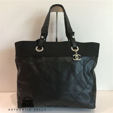 chanel paris canvas tote